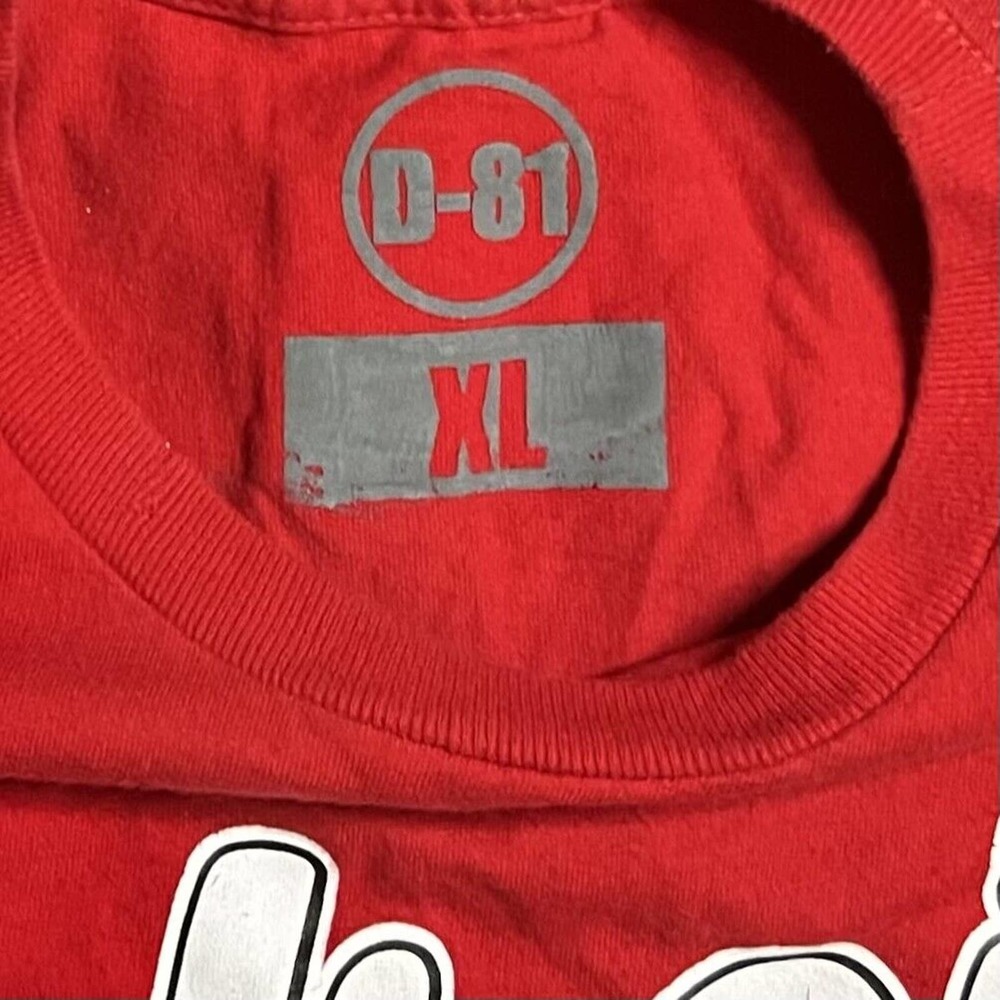 District 81 Detroit Native Joe Louis Monument Red, Black, & White T-Shirt Sz XL - Picture 10 of 11